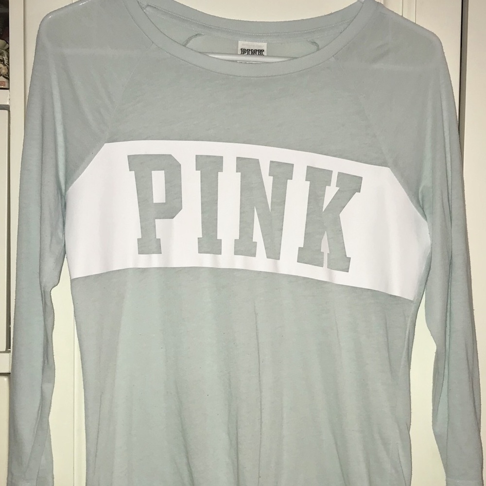 Light blue Pink shirt